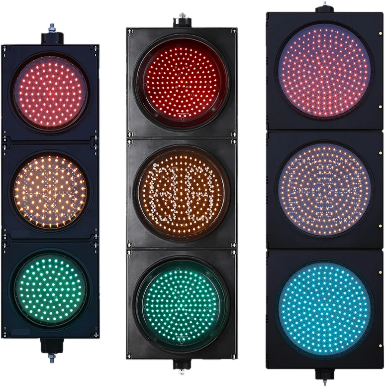 Uch seksiyali LED transport svetoforlari